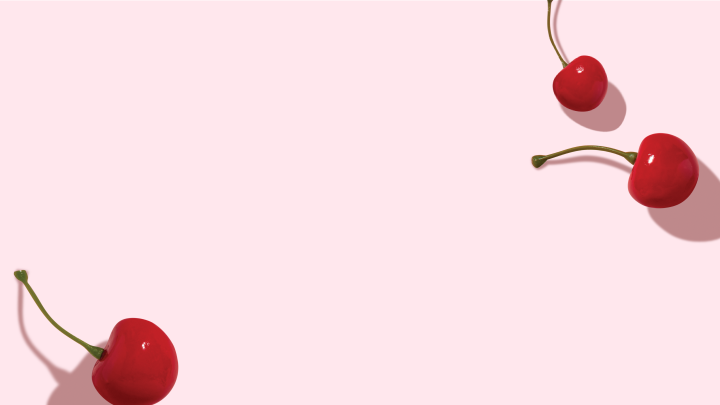 pink with cherries